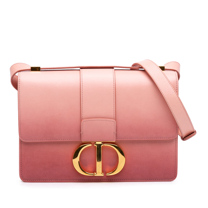 Dior Sac bandoulière Ombre 30 Montaigne boîte Cuir de veau Rose – vue principale – GABY PARIS