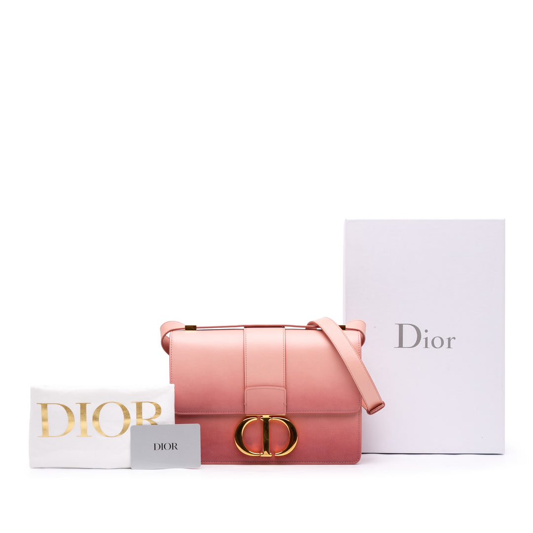 Dior Sac bandoulière Ombre 30 Montaigne boîte Cuir de veau Rose – vue 7 – GABY PARIS