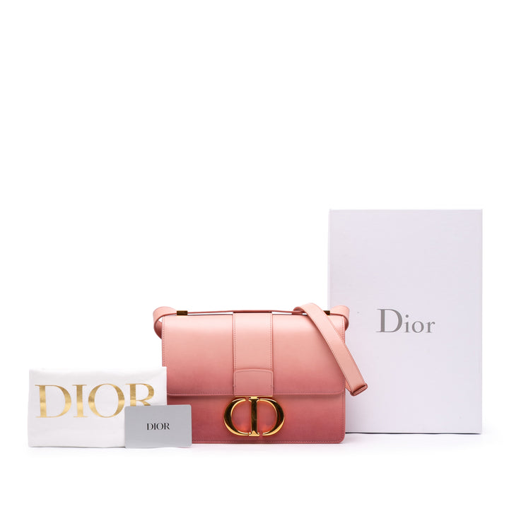 Dior Sac bandoulière Ombre 30 Montaigne boîte Cuir de veau Rose – vue 7 – GABY PARIS