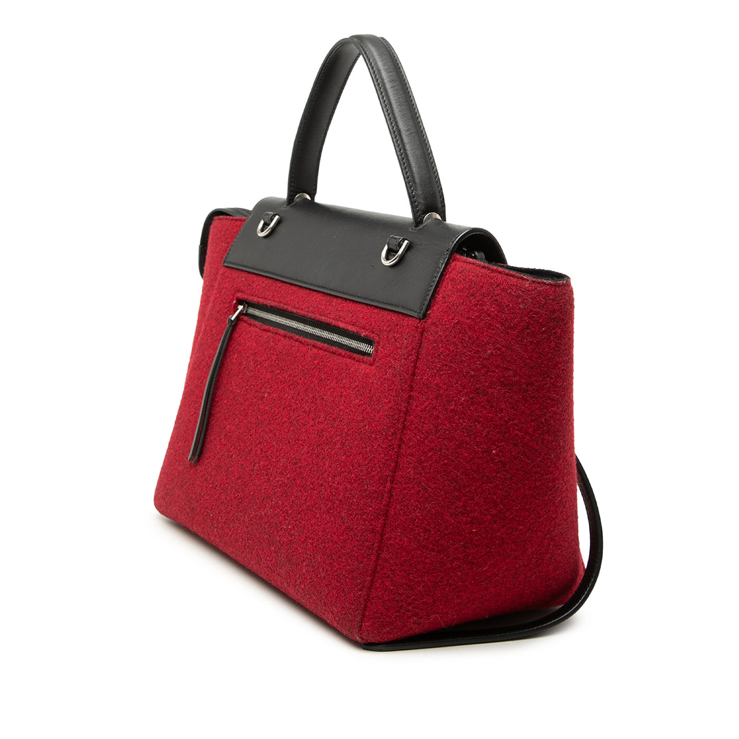 Celine Felt et Ceinture Sac Mini Cuir de veau Rouge – vue 2 – GABY PARIS