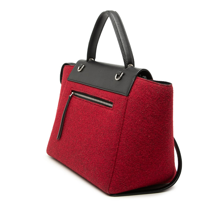 Celine Felt et Ceinture Sac Mini Cuir de veau Rouge – vue 2 – GABY PARIS