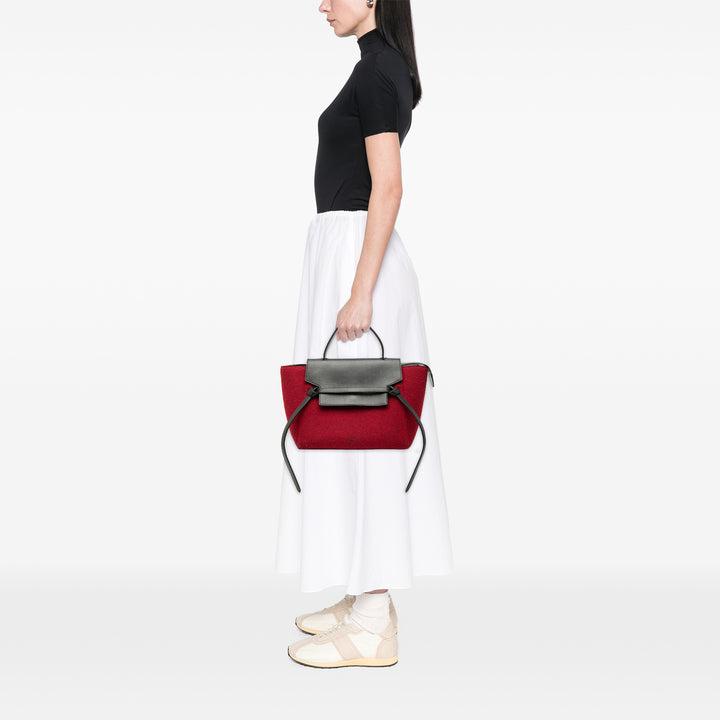 Celine Felt et Ceinture Sac Mini Cuir de veau Rouge – vue 7 – GABY PARIS