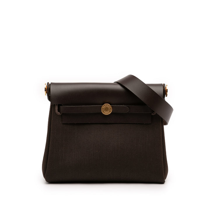 Hermès Military et Vache Hunter Herbag Zippé 20 Tissu