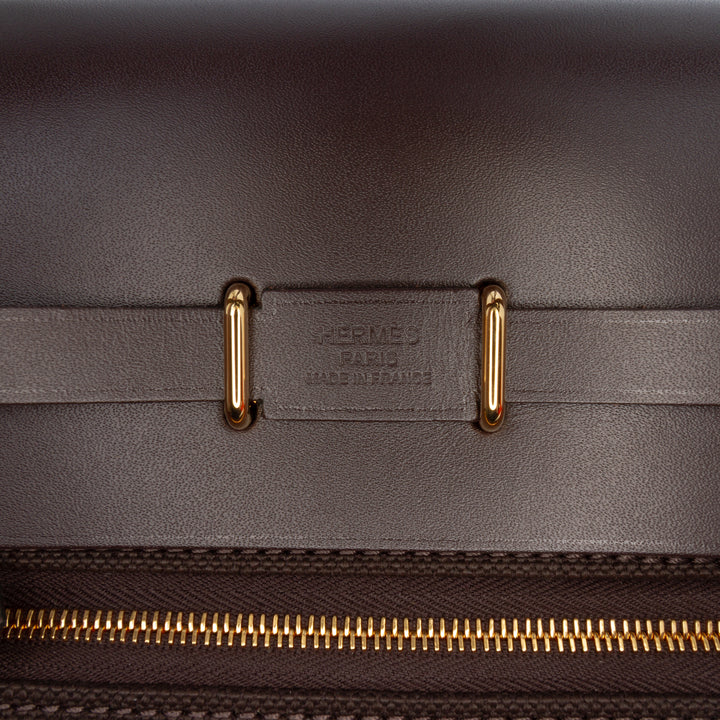 Hermès Military et Vache Hunter Herbag Zippé 20 Tissu