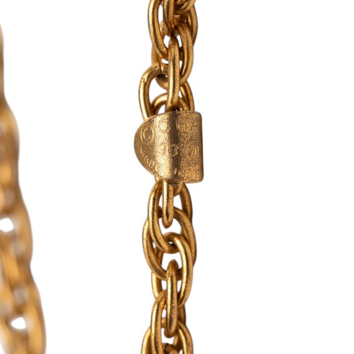 Chanel CC plaqué Pendant Collier Doré – vue 4 – GABY PARIS