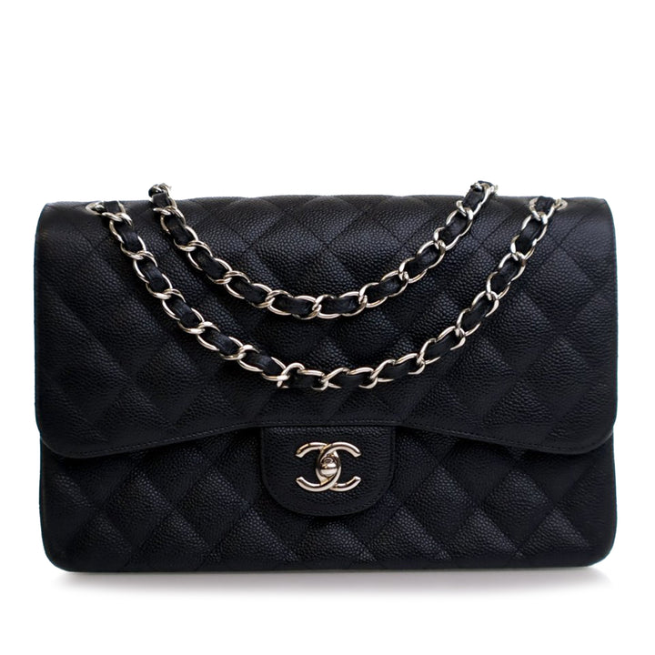Chanel Jumbo Classic Caviar Double rabat