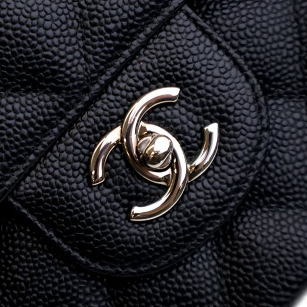 Chanel Jumbo Classic Caviar Double rabat