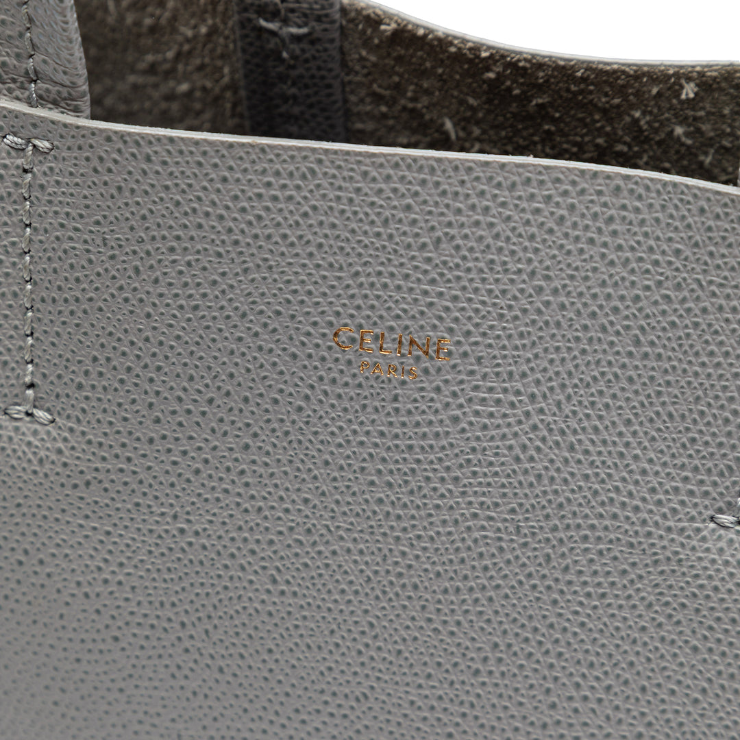 grainé Cabas vertical Cabas Petit Cuir de veau grainé Gris