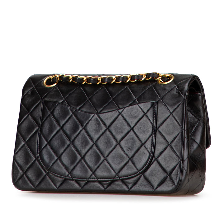 Chanel Small Classic Cuir d’agneau Double rabat Noir