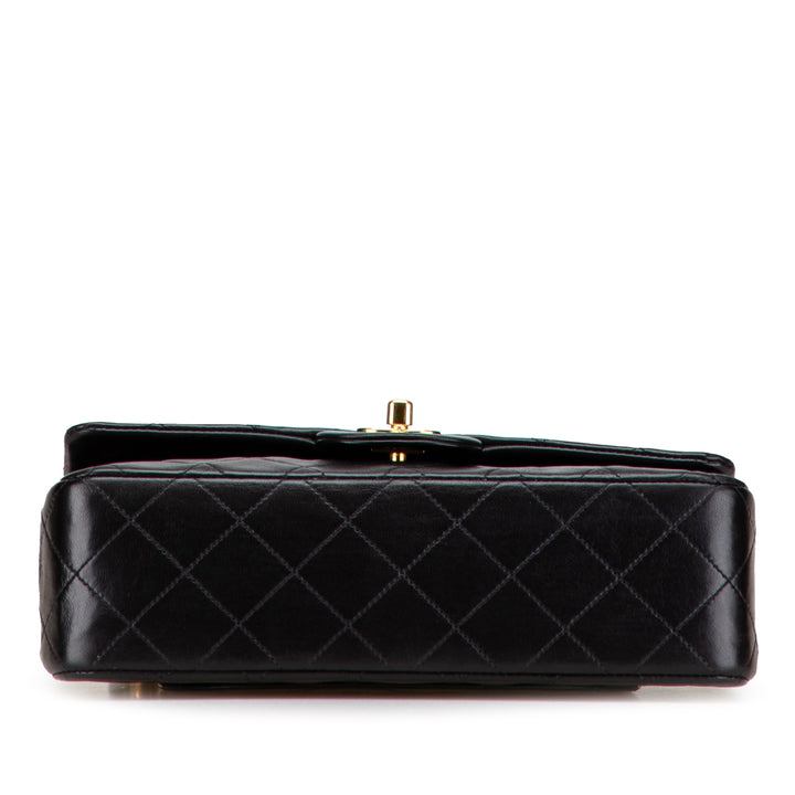 Chanel Small Classic Cuir d’agneau Double rabat Noir