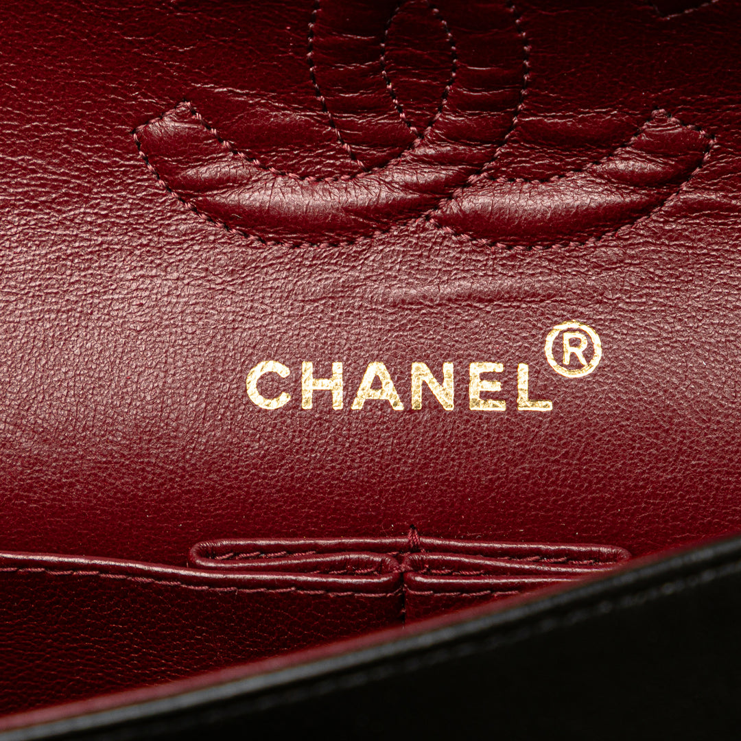 Chanel Small Classic Cuir d’agneau Double rabat Noir