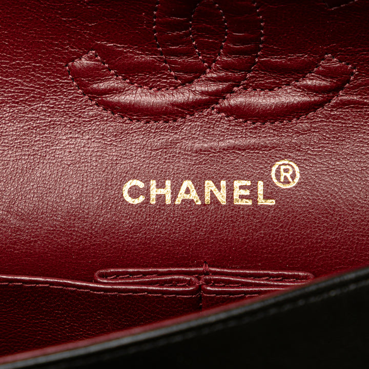 Chanel Small Classic Cuir d’agneau Double rabat Noir