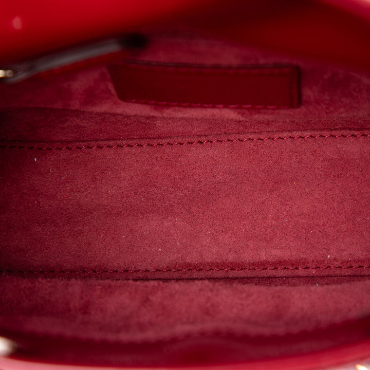 Dior Mini Cuir verni Cannage Lady Dior