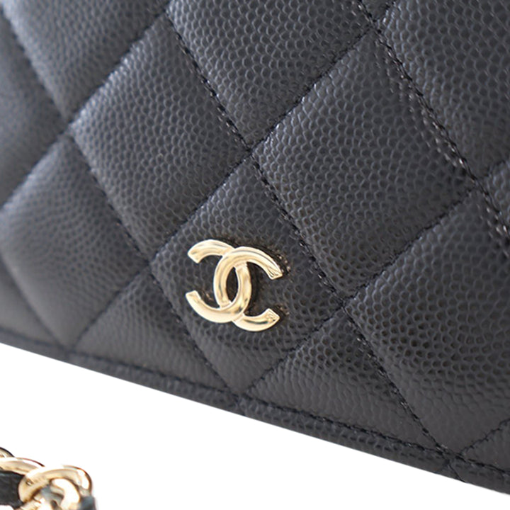 Chanel CC Matelassé Caviar 2 in 1 Wallet on Chain – GABY PARIS Authentique