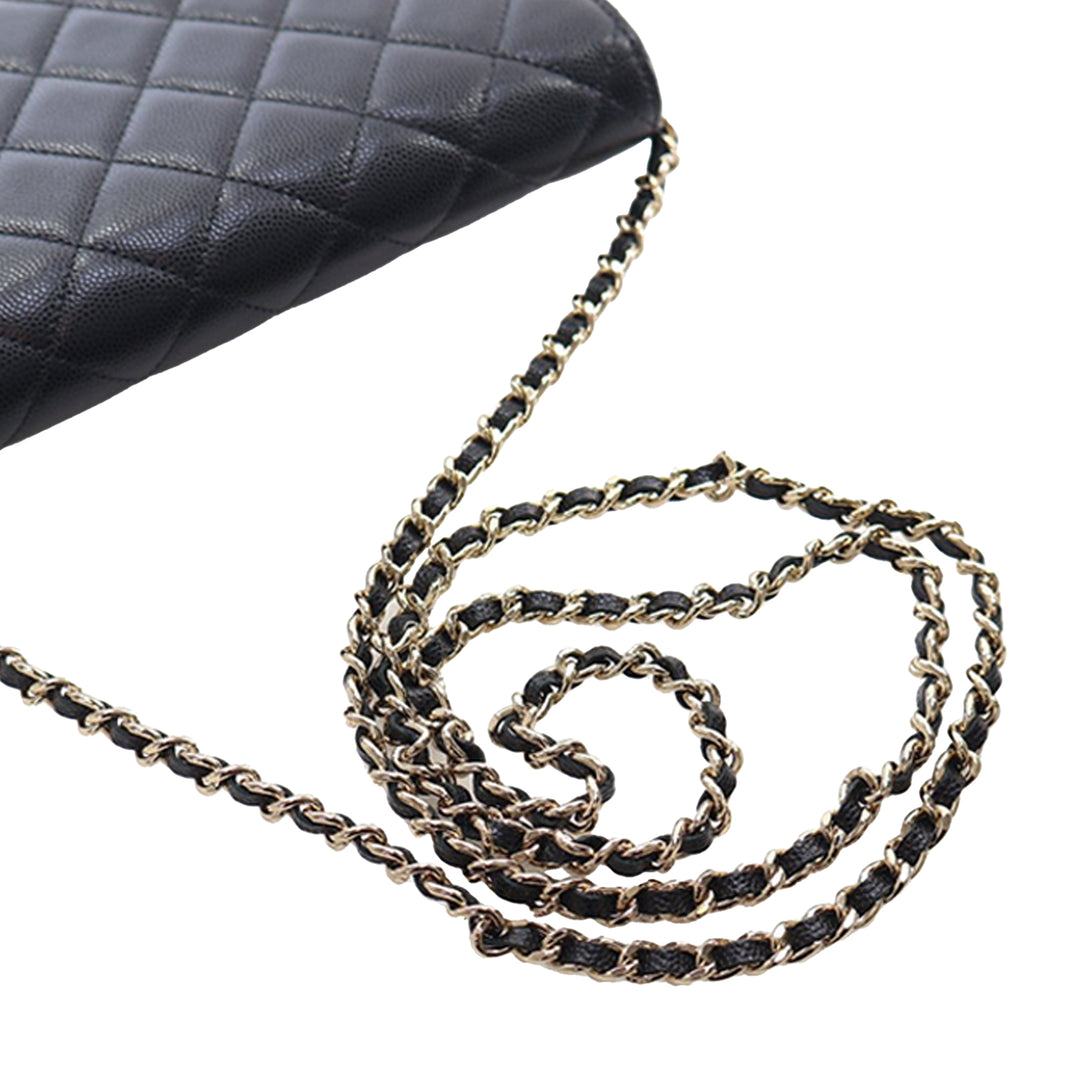 Chanel CC Matelassé Caviar 2 in 1 Wallet on Chain – GABY PARIS Authentique