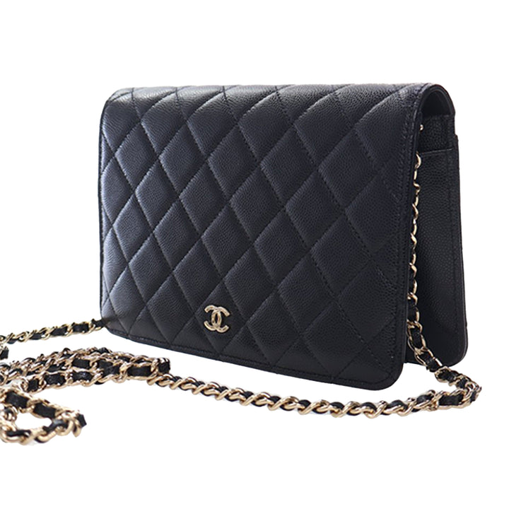 Chanel CC Matelassé Caviar 2 in 1 Wallet on Chain – GABY PARIS Authentique