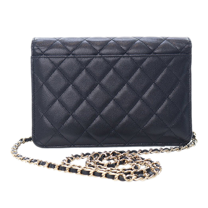 Chanel CC Matelassé Caviar 2 in 1 Wallet on Chain – GABY PARIS Authentique