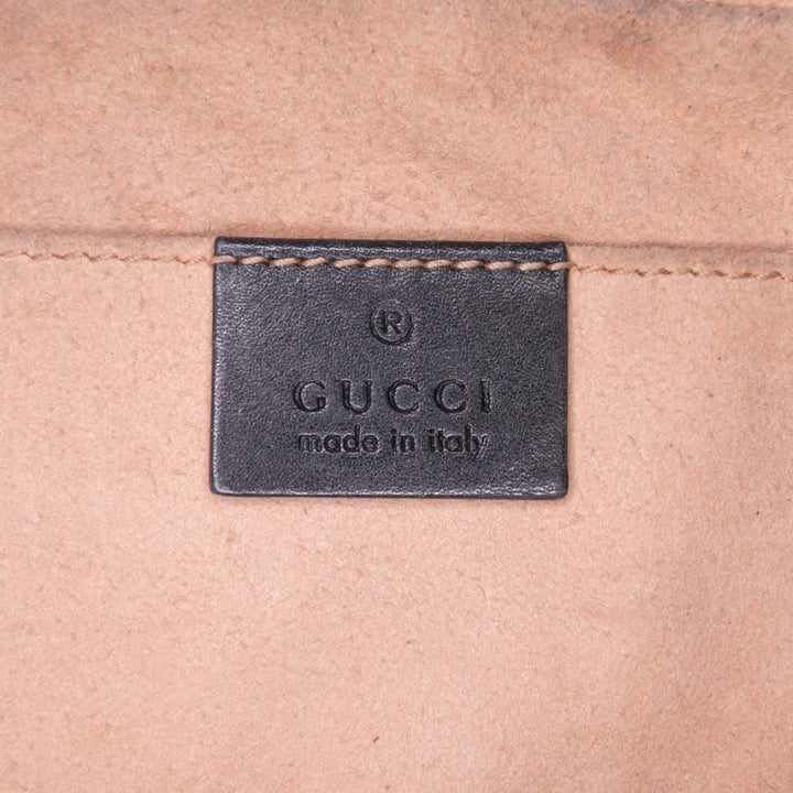 Gucci Small GG Marmont Matelasse Cuir Sac porté croisé Noir