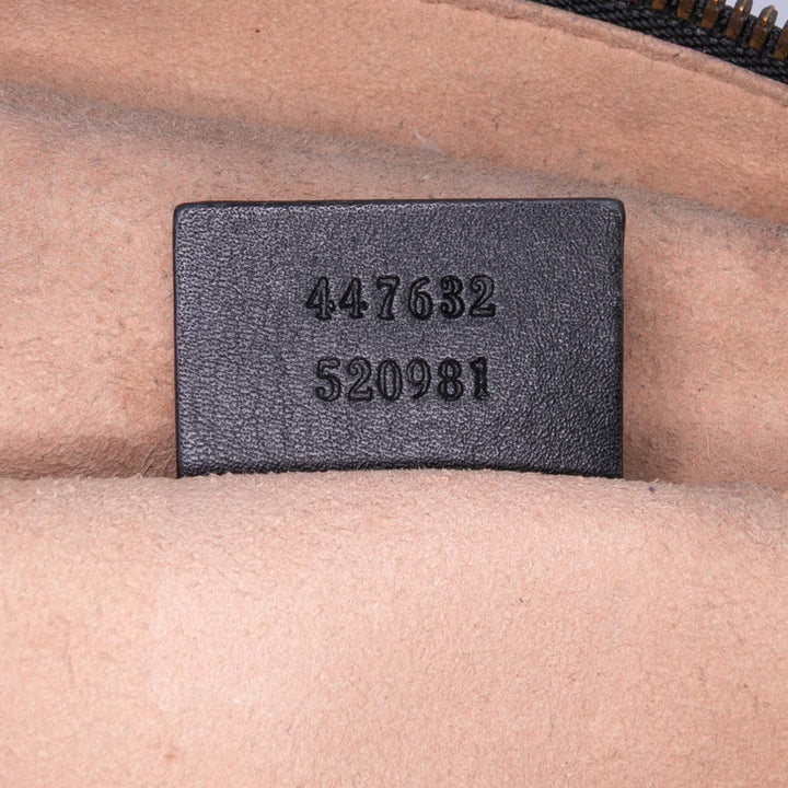 Gucci Small GG Marmont Matelasse Cuir Sac porté croisé Noir