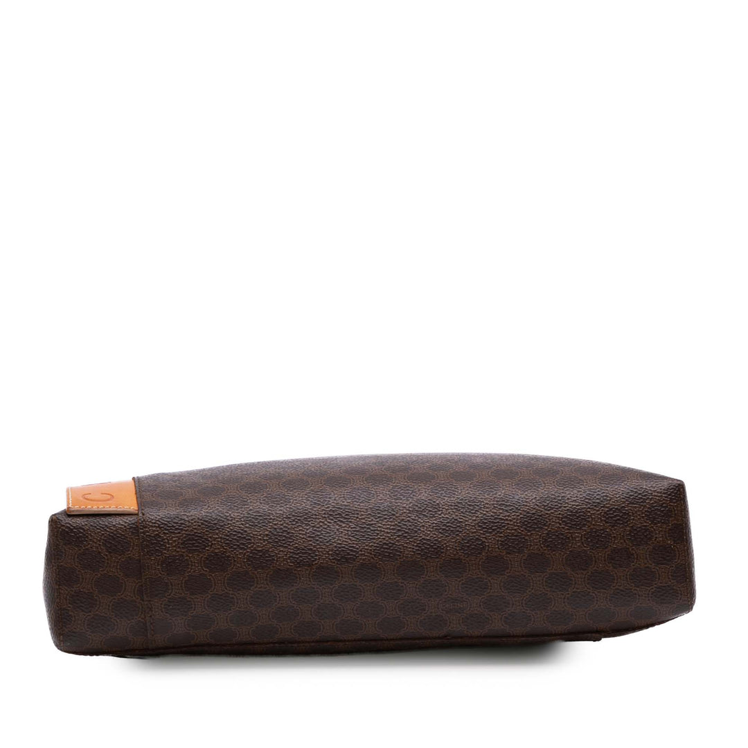 Macadam Coated Canvas Tote Brown - Gaby Paris