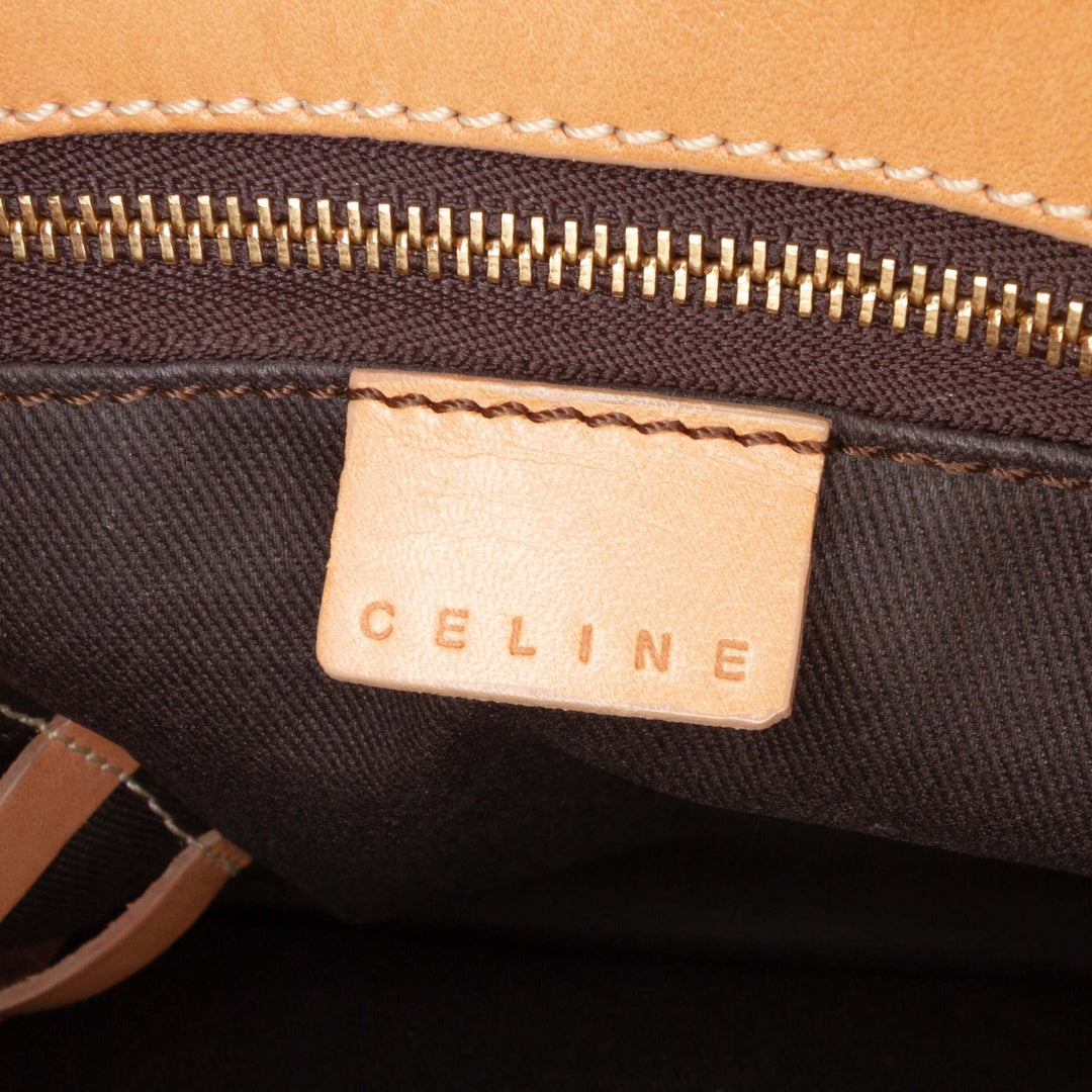 Macadam Coated Canvas Tote Brown - Gaby Paris