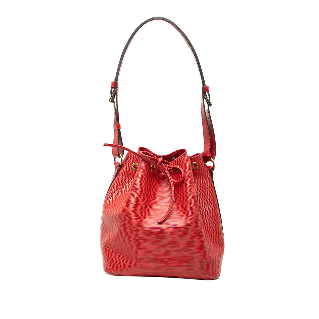 Louis Vuitton Sac seau Noe Épi Rouge – vue principale – GABY PARIS