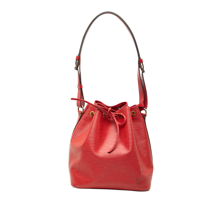 Louis Vuitton Sac seau Noe Épi Rouge – vue principale – GABY PARIS