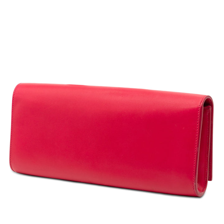 Saint Laurent Smooth Cuir de veau Lutetia à rabat Pochette