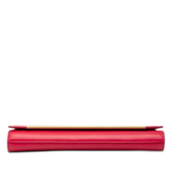 Saint Laurent Smooth Cuir de veau Lutetia à rabat Pochette