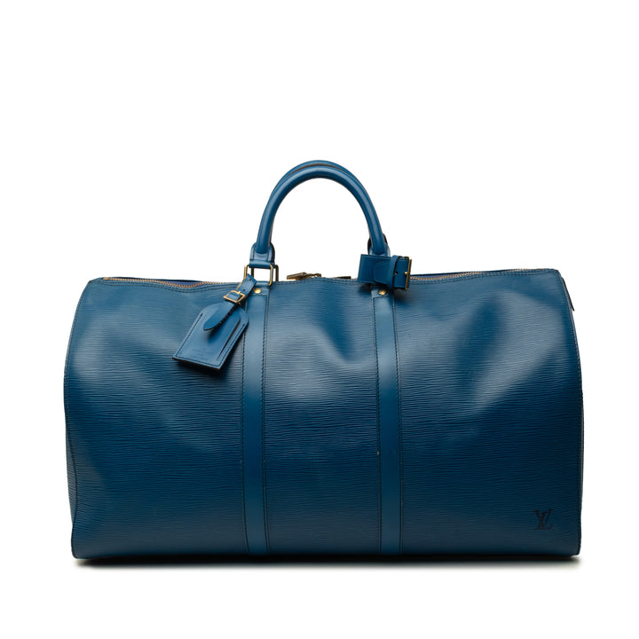 Louis Vuitton Keepall 50 Épi Bleu – vue principale – GABY PARIS