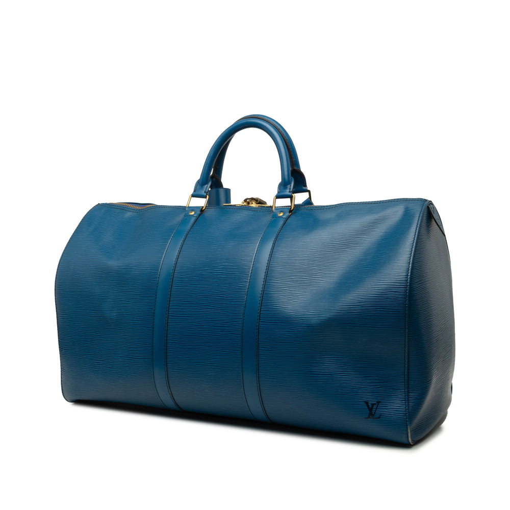 Louis Vuitton Keepall 50 Épi Bleu – vue 2 – GABY PARIS
