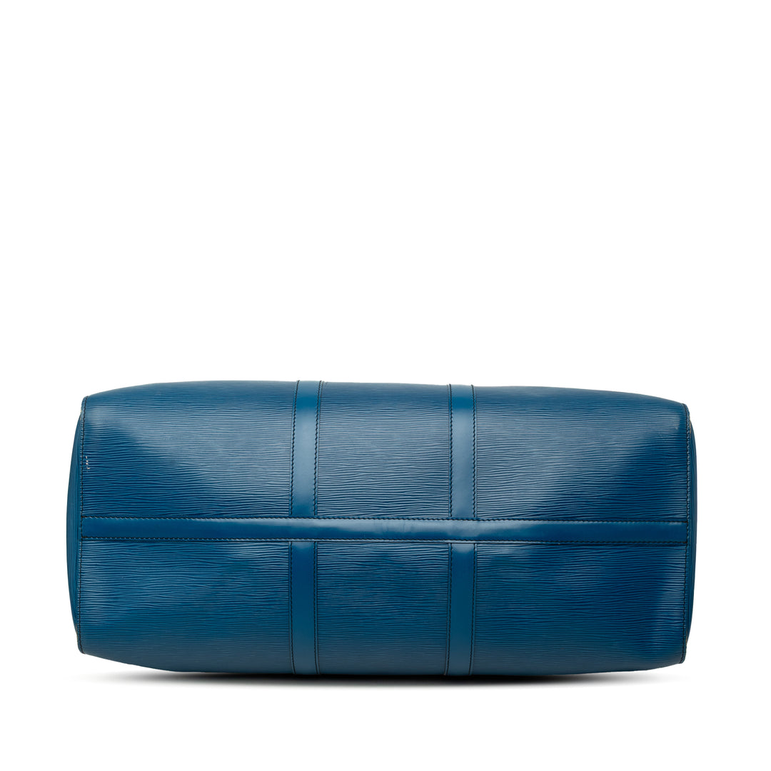 Louis Vuitton Keepall 50 Épi Bleu – vue 3 – GABY PARIS