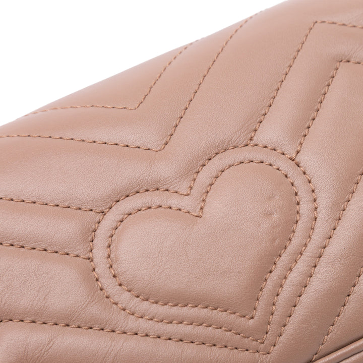 Gucci Mini GG Marmont Matelasse Cuir à rabat Sac porté croisé – GABY PARIS Authentique