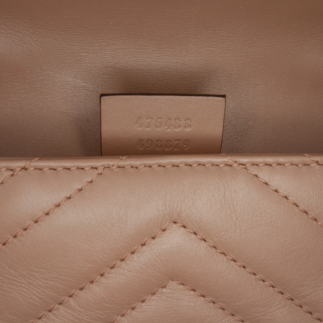 Gucci Mini GG Marmont Matelasse Cuir à rabat Sac porté croisé – GABY PARIS Authentique