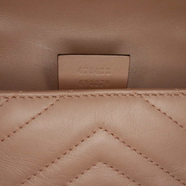 Gucci Mini GG Marmont Matelasse Cuir à rabat Sac porté croisé – GABY PARIS Authentique