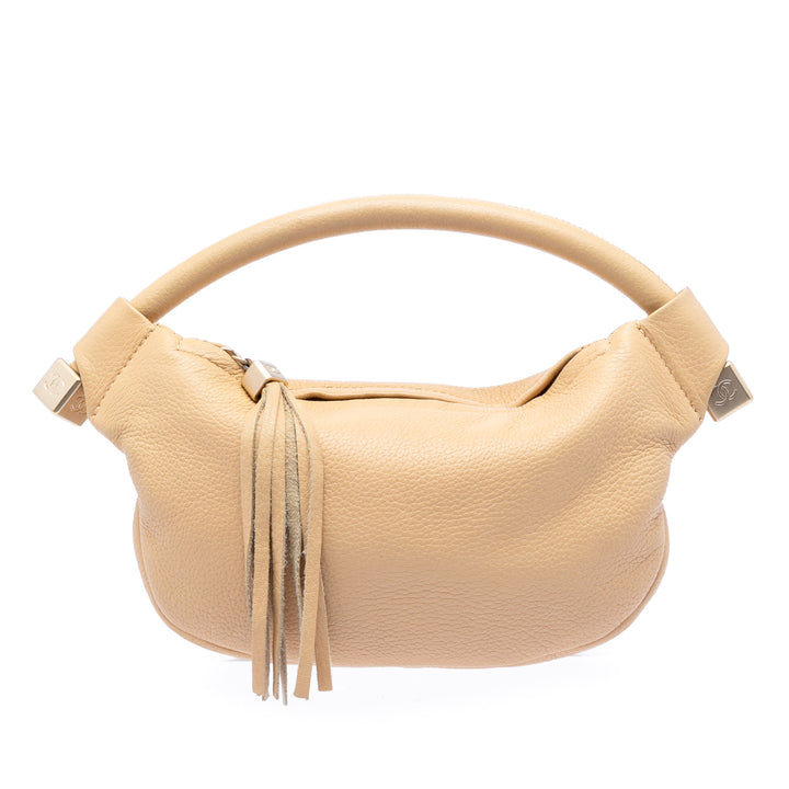Chanel CC Cuir de veau Pompon Hobo