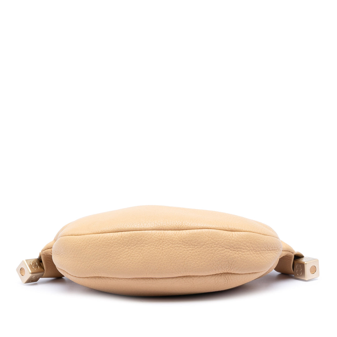 Chanel CC Cuir de veau Pompon Hobo