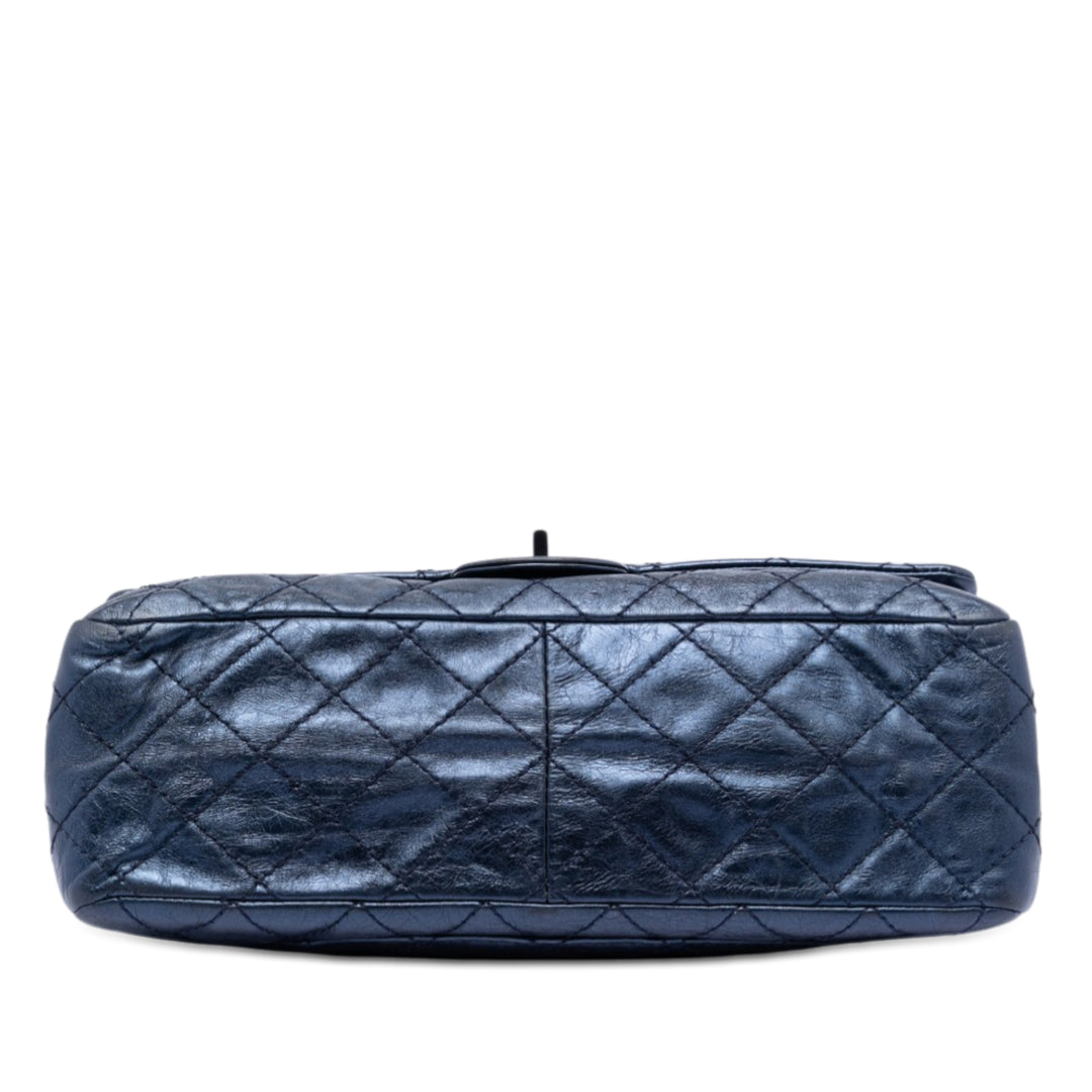 Chanel Matelassé Metallic vieilli Cuir de veau Reissue 2.55 Double rabat 226