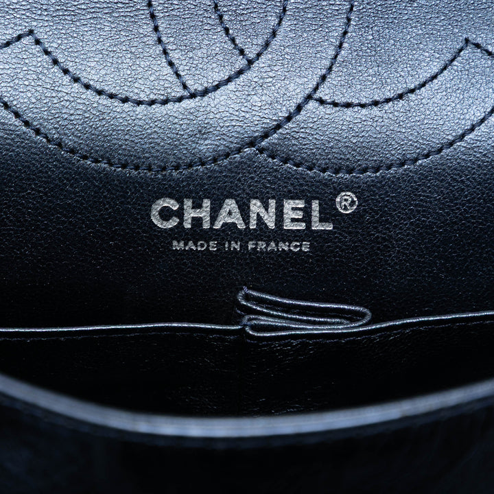 Chanel Matelassé Metallic vieilli Cuir de veau Reissue 2.55 Double rabat 226