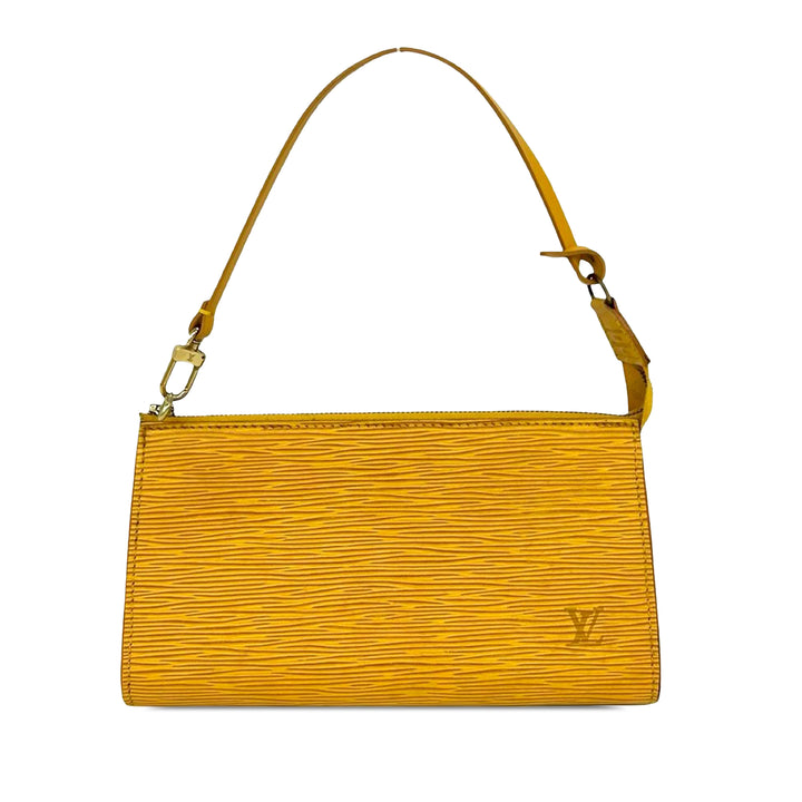 Pochette Accessoires Épi Jaune