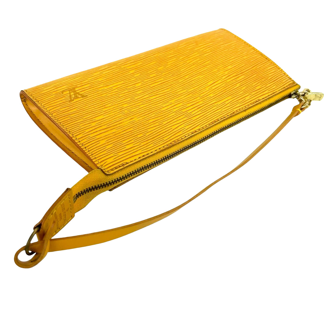 Pochette Accessoires Épi Jaune