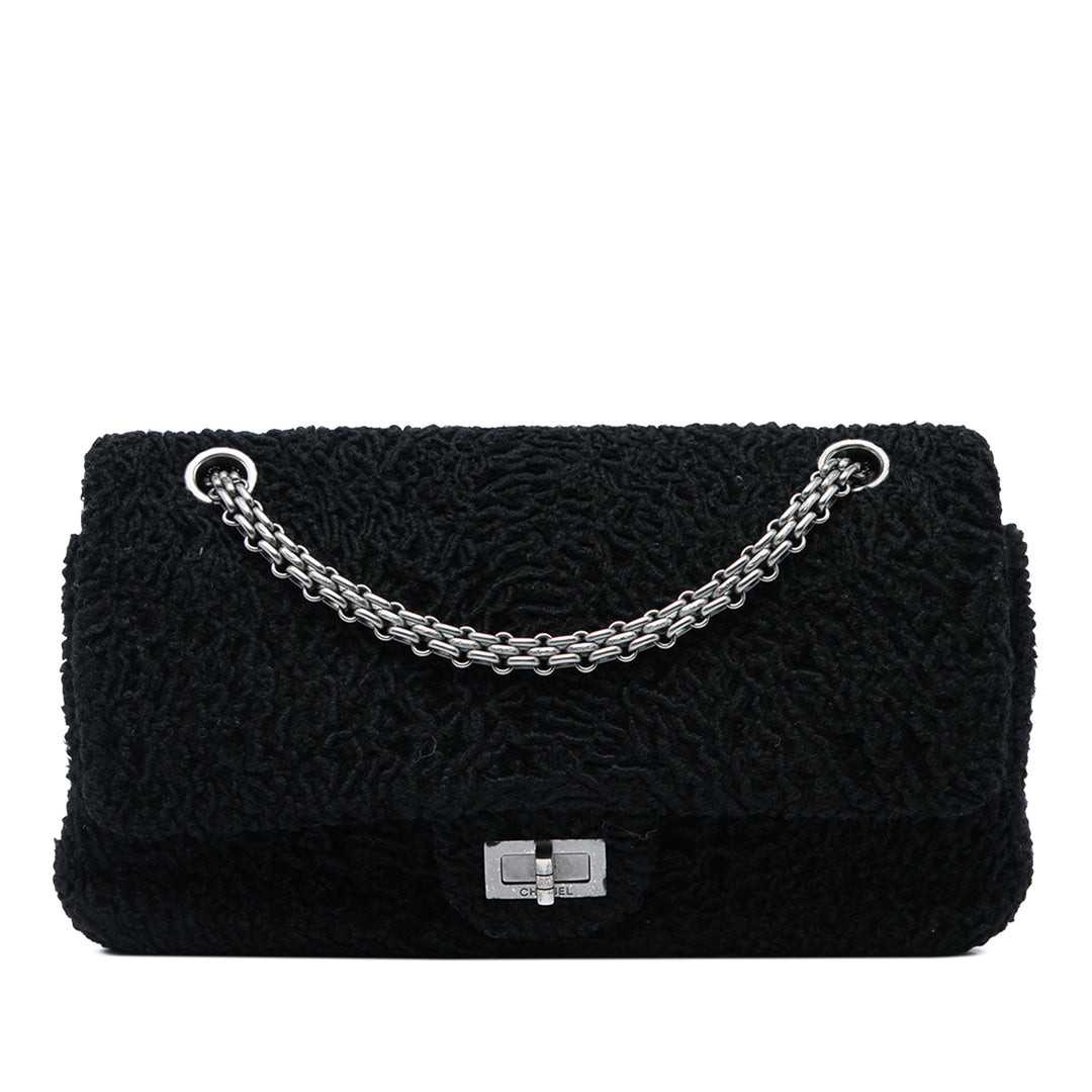 Boucle Reissue 2.55 Double rabat 225 Noir