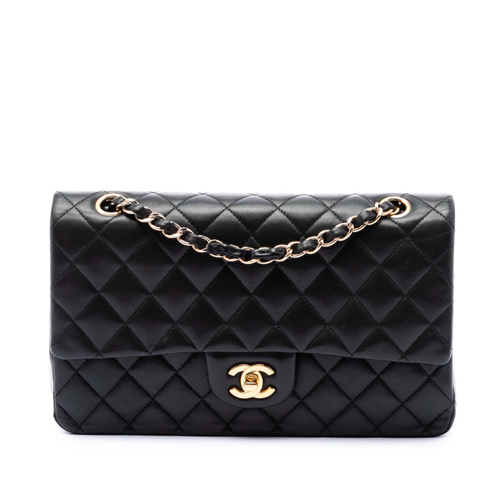 Chanel Medium Classic Cuir d’agneau Double rabat