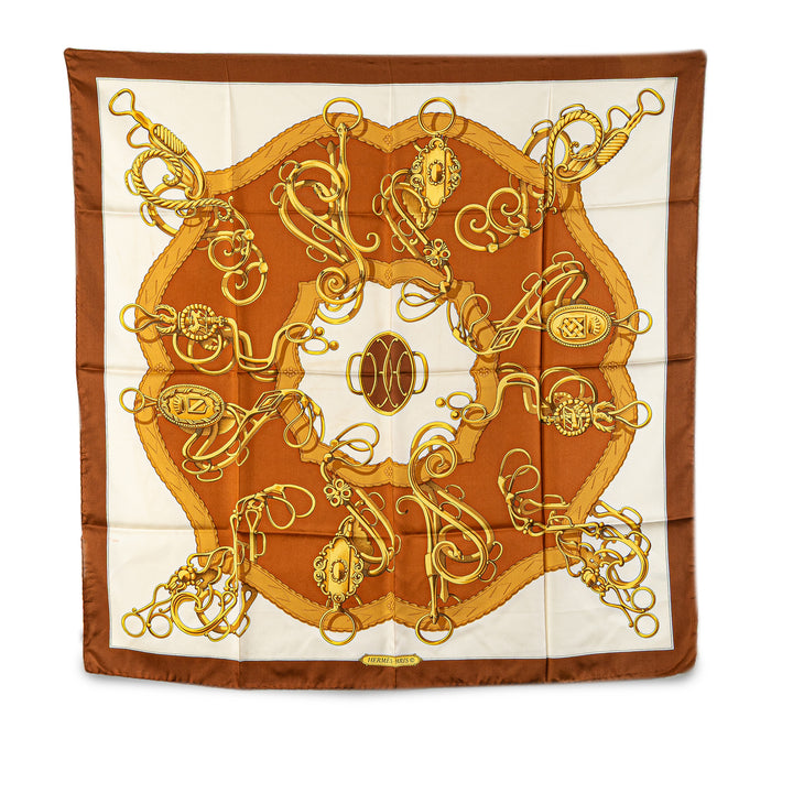 Lift Profile Silk Scarf White - Gaby Paris