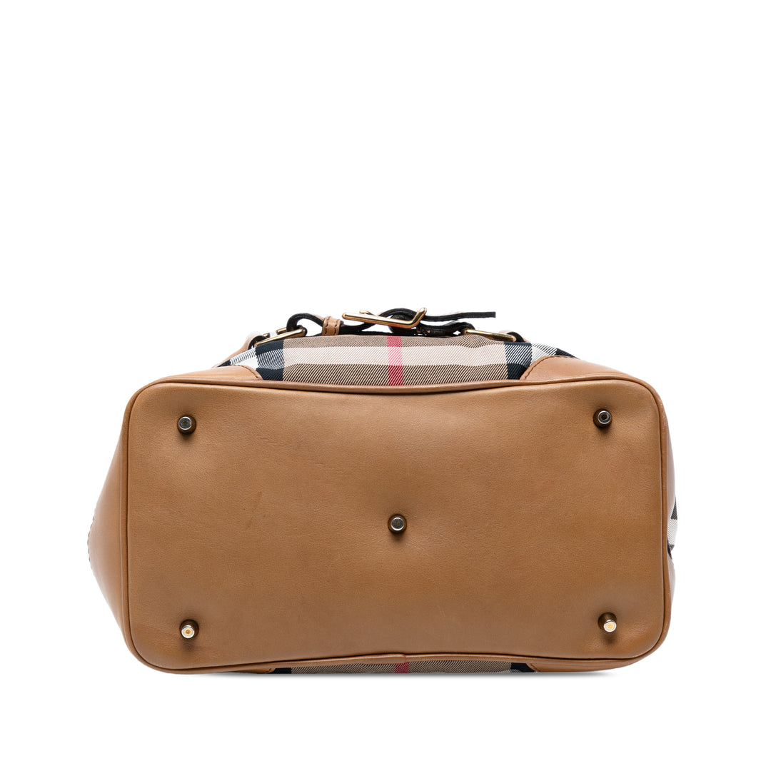 Burberry House Check Toile Brecon Sac