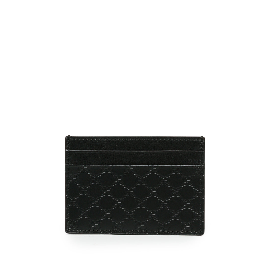 Gucci Porte-cartes Microguccissima Noir – vue principale – GABY PARIS