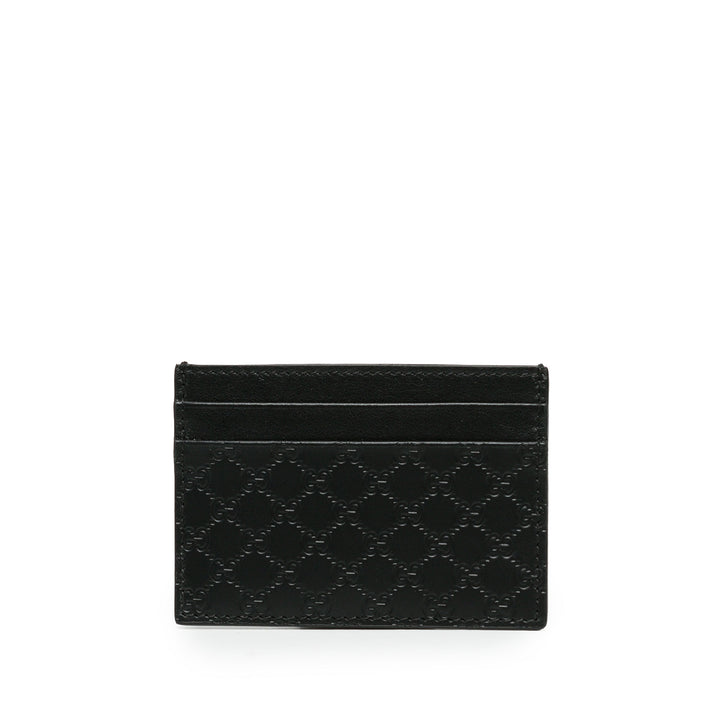 Gucci Porte-cartes Microguccissima Noir – vue principale – GABY PARIS