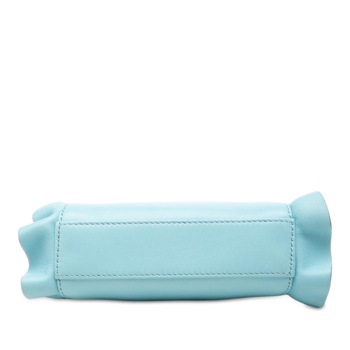 Bicolore Waves Peekaboo Iconic Sac Micro nappa Bleu