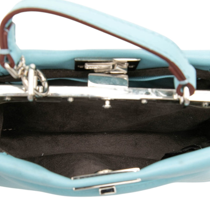 Bicolore Waves Peekaboo Iconic Sac Micro nappa Bleu