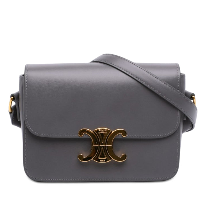Celine Teen brillant Cuir de veau Triomphe Sac porté croisé
